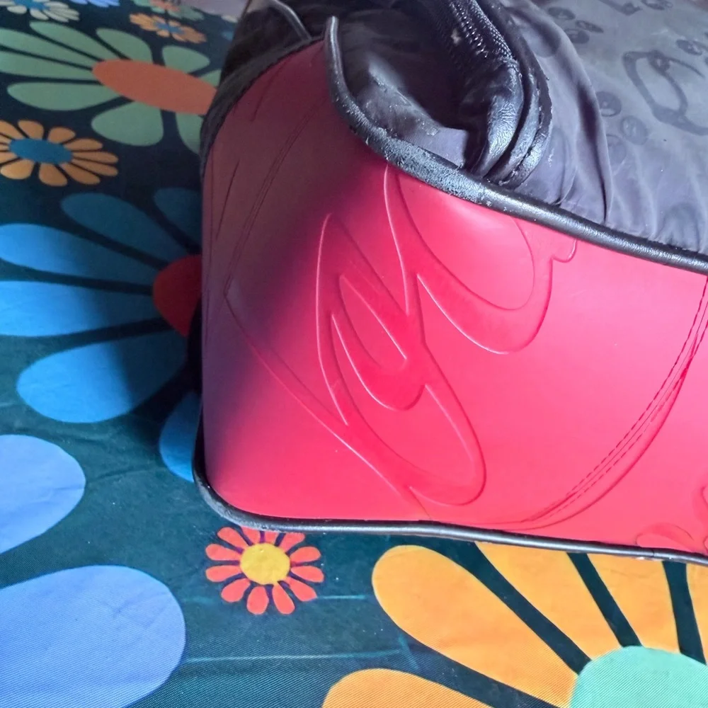 Christian Louboutin backpack Iridescent Monogram Purple Logo Travel bag - Picture 6 of 14